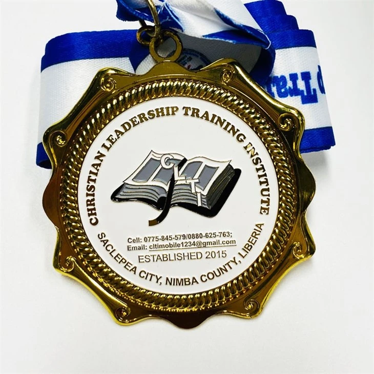 Metallic Running Medal For Marathon Sport Event