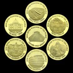 Fényes arany fém játék token érme