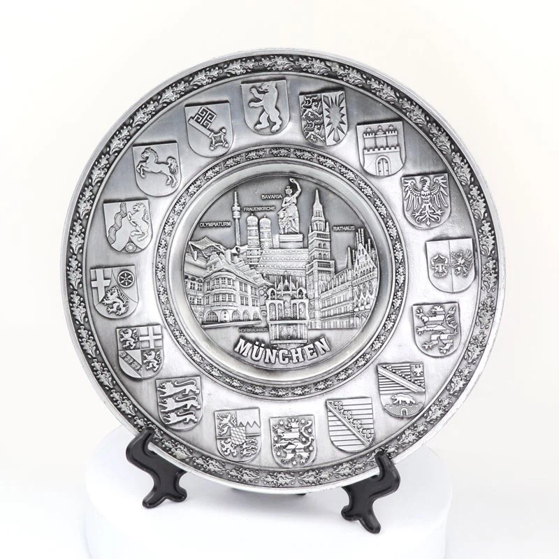 Turisztikai szuvenír kézműves dekoratív fóliával nyomtatott fémlemez